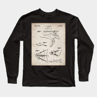 Scuba Diving Fins Patent - Deep Sea Diver Dive Coach Art - Antique Long Sleeve T-Shirt